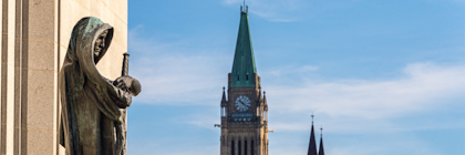 A view of Ottawa's Peace Tower