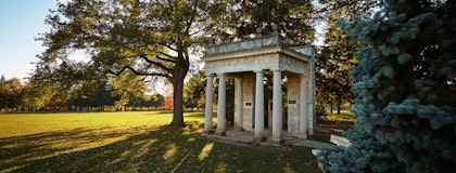 Portico in the summer