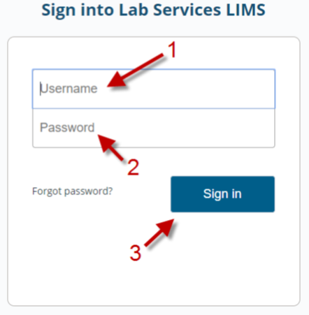 How to login to LIMS