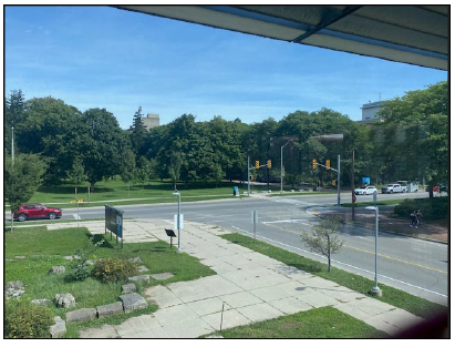 The view from the Director’s office