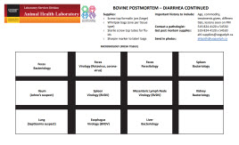 Bovine PM Diarrhea page 2-sampling guide