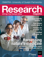 Cover of Harnessing nature's medicine issue of Research magazine