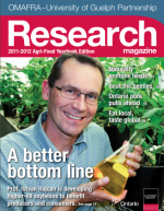 Cover of A better bottom line issue of Research magazine