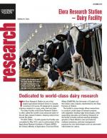 Cover of Elora Research Station-Dairy Facility research newsletter