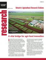 Cover of Ontario's Agricultural Research Station's research newsletter
