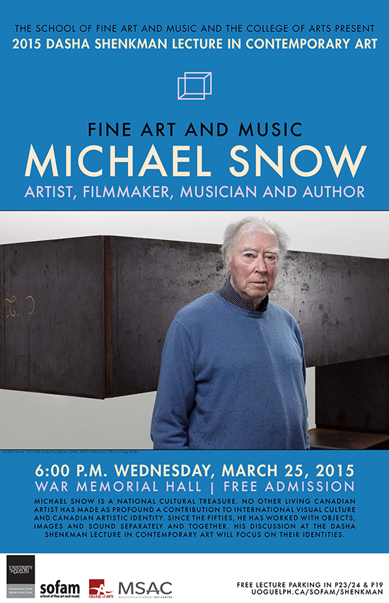 poster for michael snow event