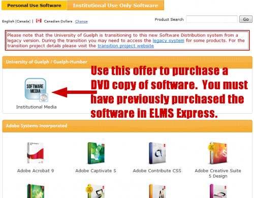  The Institutional Media offer in  ELMS Express