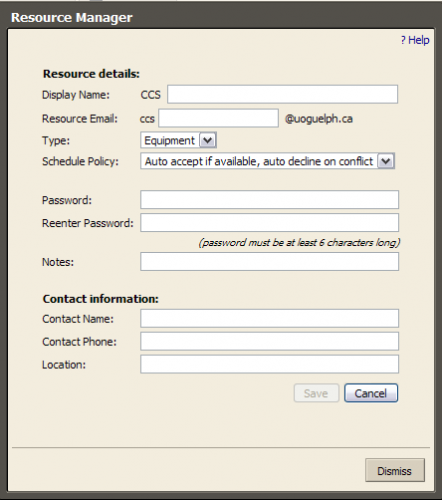 Adding a resource