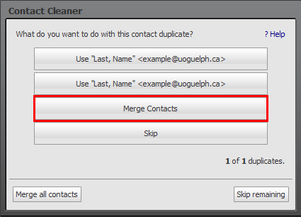 Merge Option