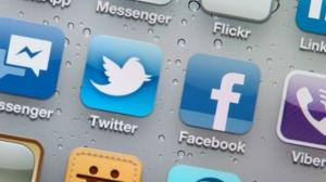 Screen grab of various social media app icons - including Twitter and Facebook