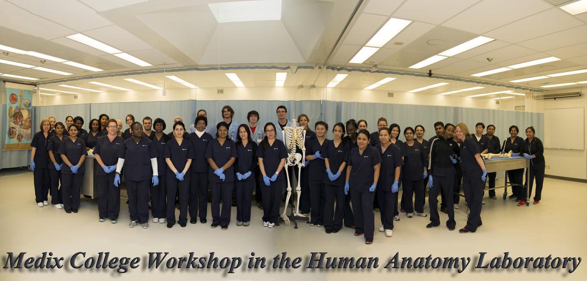 Medix College workshop in the human anatomy laboratory photo album