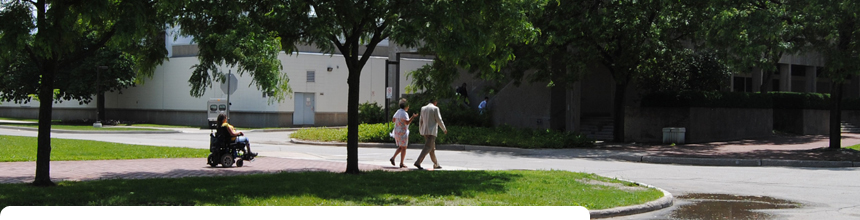 Summer on Campus near the Gryphon Center