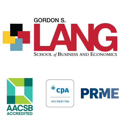 lang logo and aacsb, prme and cpa accredited logos