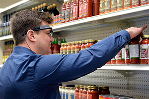 The Food Retail Lab uses eye-tracking equipment to examine consumer behaviour