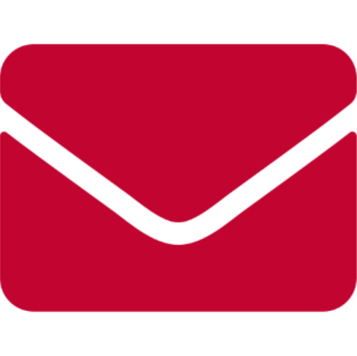 Red graphic of an envelope