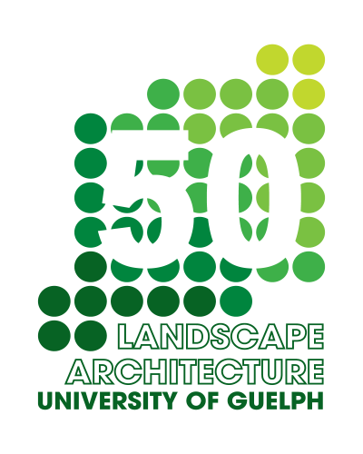50 years of Landscape Architecture at Guelph logo