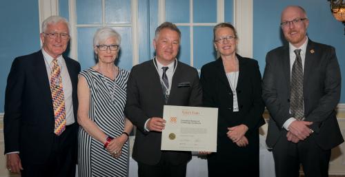Robert Evans invested as CSLA College Fellow, receiving award from CSLA members