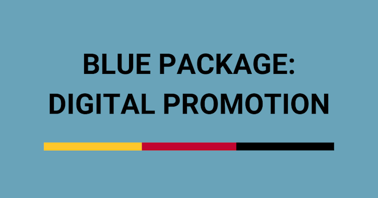 Blue Package Digital Promotion Banner
