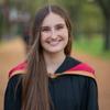 Julie Linnell in graduation gown