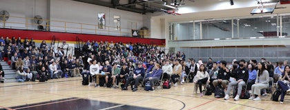 Students gather in guelph gym for Battle STEM awards 