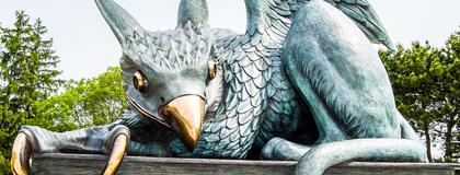 Gryphon Statue at the University of Guelph campus