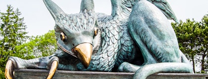 Gryphon Statue at the University of Guelph campus