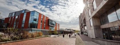 photo of Thornbrough Building and the University Centre