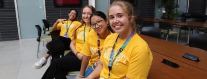 Creative Encounters Volunteers pose for a photo
