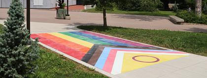 Pride Walkway by the U of G Library