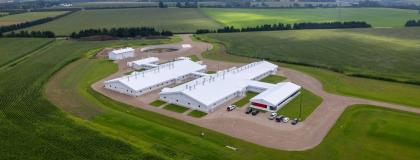 Aerial view of the Ontario Swine Research Centre