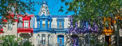 Houses in the Plateau, Montreal
