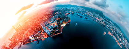 A bird's eye view of Hong Kong