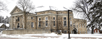 Creelman Hall in the snow
