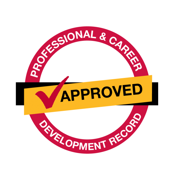 Professional and Career Development Record "Approved" badge