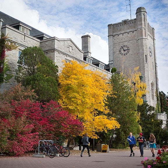 Johnston Hall in fall