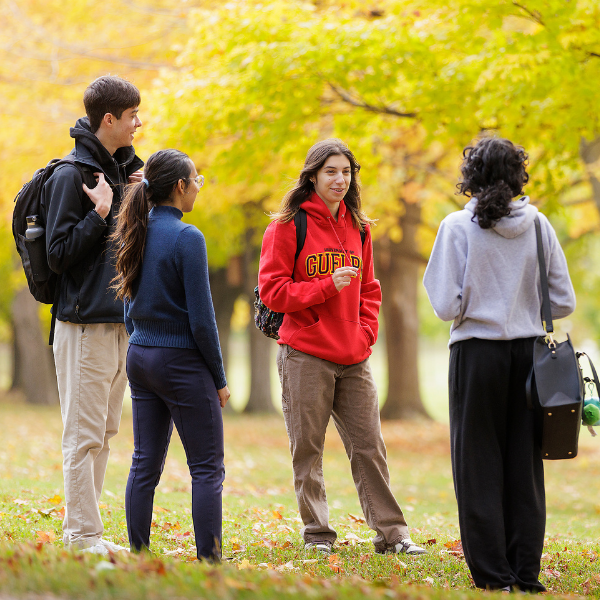 Group of students talking