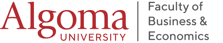 Algoma University Logo with Business and Economics