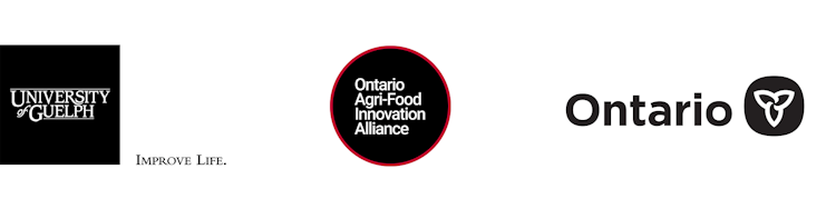 U of G, Ontario Agri-Food Innovation Alliance, Ontario logos