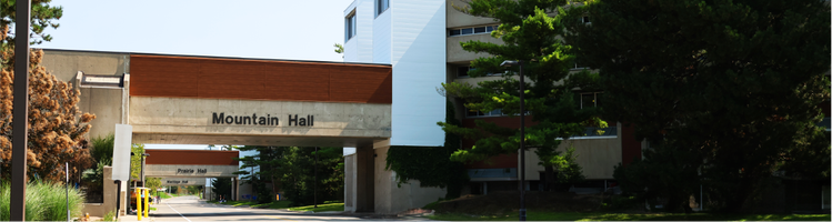 The South Residence at the University of Guelph during spring time