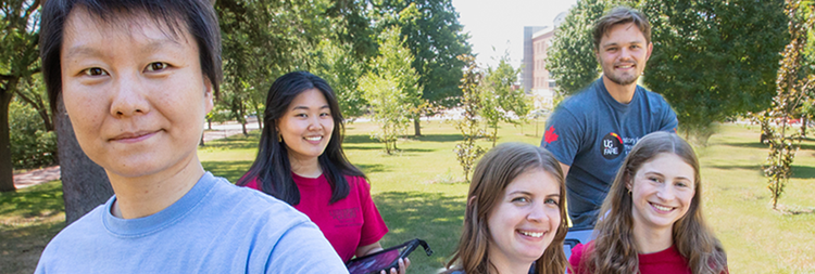 A group of students taking a picture.