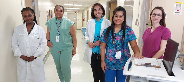 Friendly faces of staff at Grand River Hospital