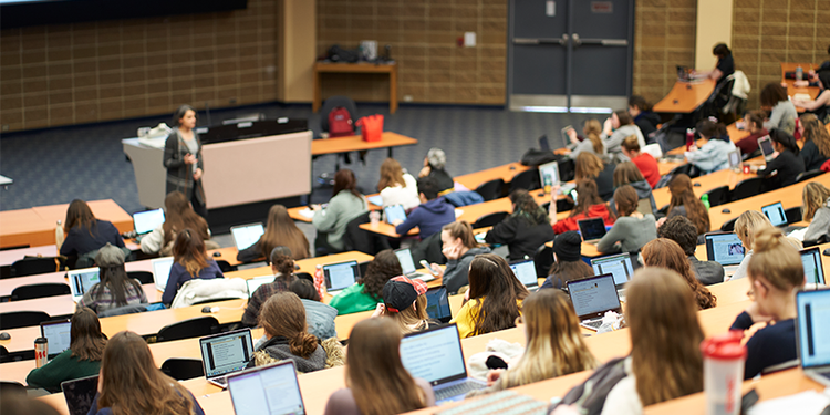 Students in a lecture hall