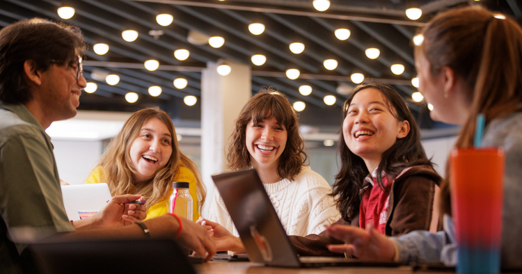 Students talking University of Guelph