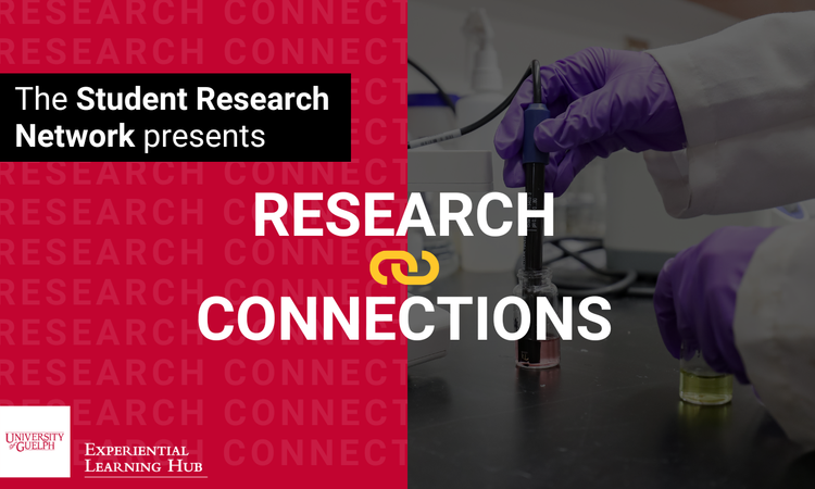 Text: The Student Research Network presents Research Connections.