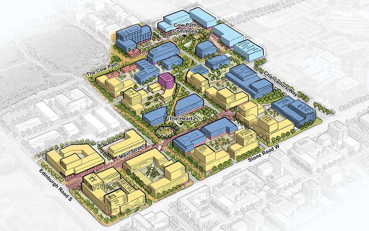 Retail, Innovation and Entertainment District Illustration by DIALOG