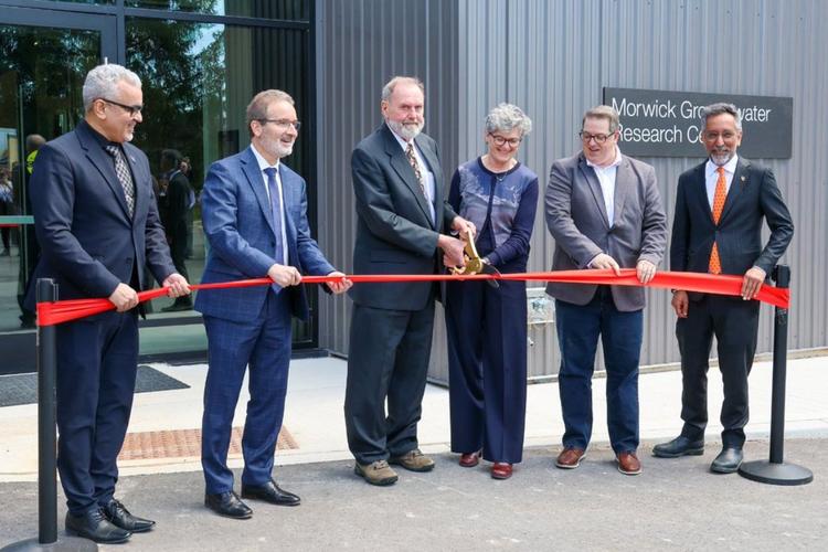 Morwick G360 Groundwater Research Institute ribbon cutting.