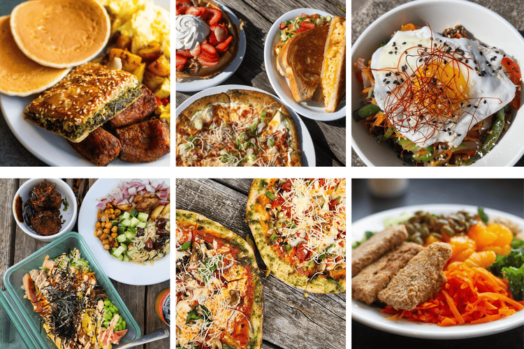 Different food dishes