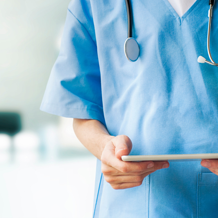 Scrubs and stethescope