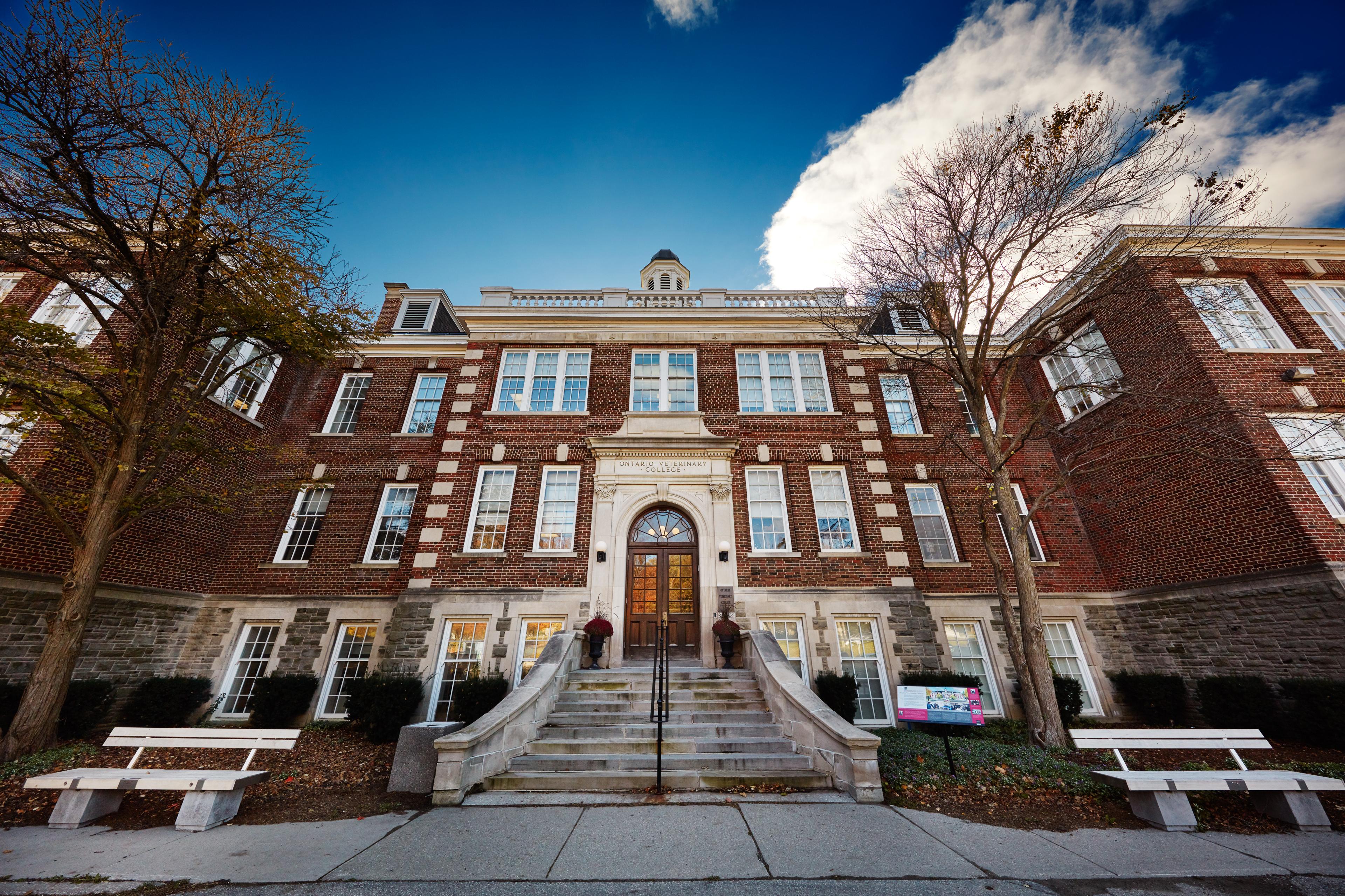 An image of the Ontario Veterinary College's main building