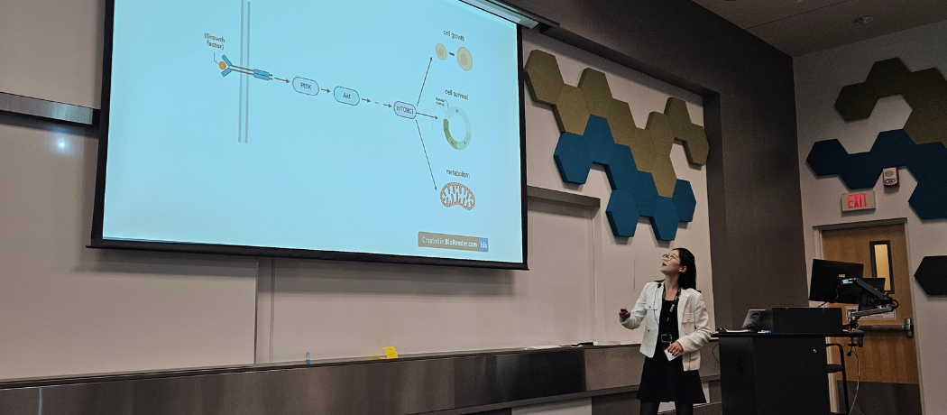 Miranda (Yuan) Bie presenting at a conference
